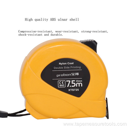 retractable nylon coating tape measure with logo custom